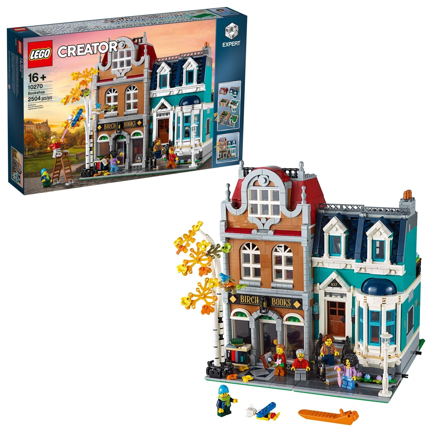 LEGO Creator Expert Bookshop 10270 Modular Building | 2,504-Piece Collectors Set for Adults & Teens