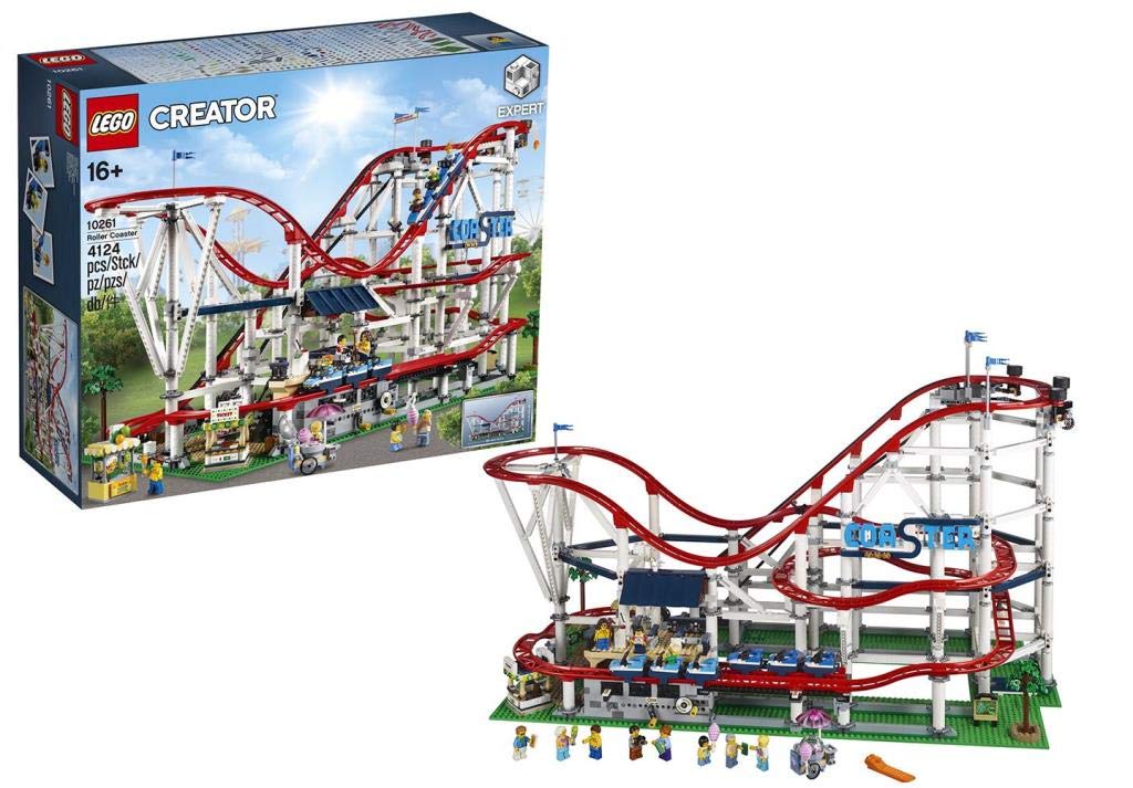 LEGO Creator Expert Roller Coaster 10261 Building Kit (4124 Pieces) – Fully Functional Fairground Ride