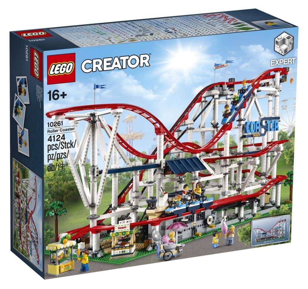 LEGO Creator Expert Roller Coaster 10261 Building Kit (4124 Pieces) – Fully Functional Fairground Ride