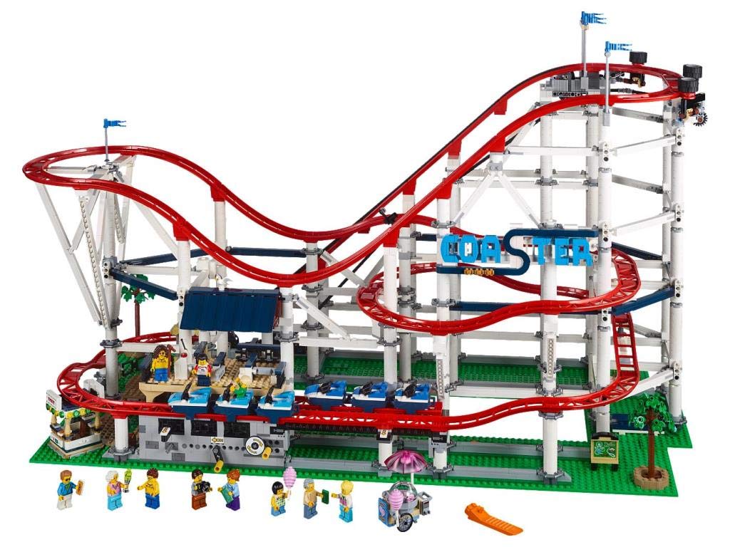 LEGO Creator Expert Roller Coaster 10261 Building Kit (4124 Pieces) – Fully Functional Fairground Ride