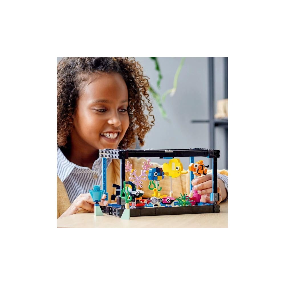 LEGO Creator Fish Tank 31122 Exclusive 3-in-1 Building Set | Creative Aquarium Build
