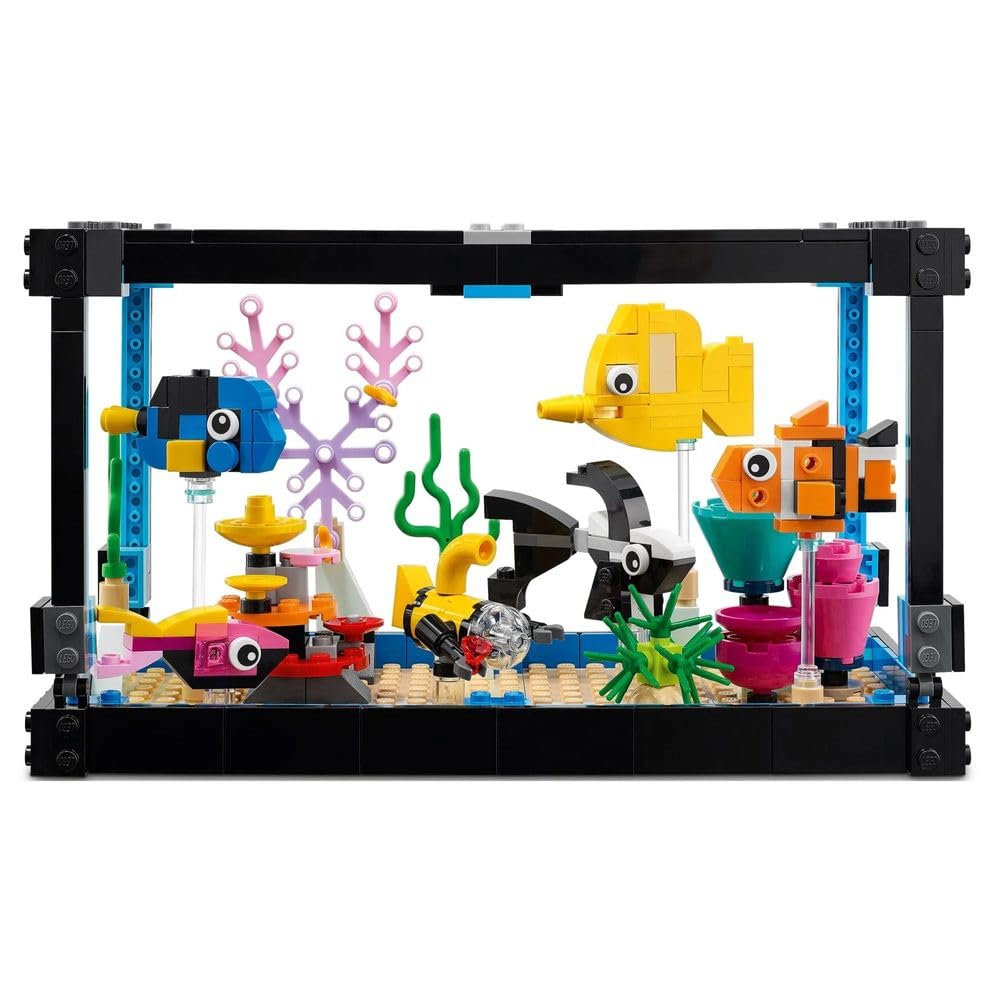 LEGO Creator Fish Tank 31122 Exclusive 3-in-1 Building Set | Creative Aquarium Build