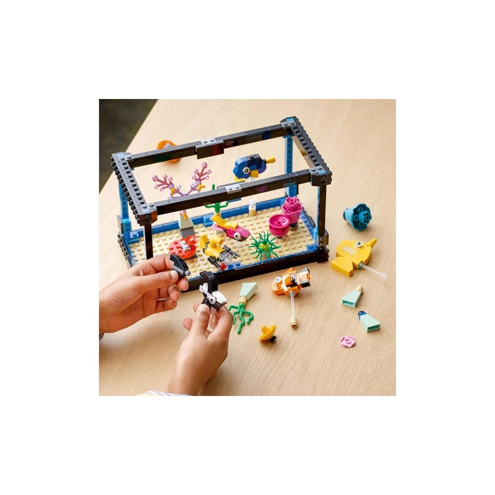 LEGO Creator Fish Tank 31122 Exclusive 3-in-1 Building Set | Creative Aquarium Build