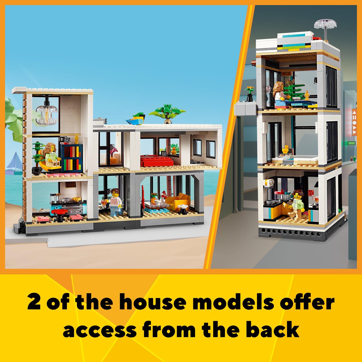 LEGO Creator 3-in-1 Modern House (31153) – 939-Piece Build-and-Play Set for Kids 9+