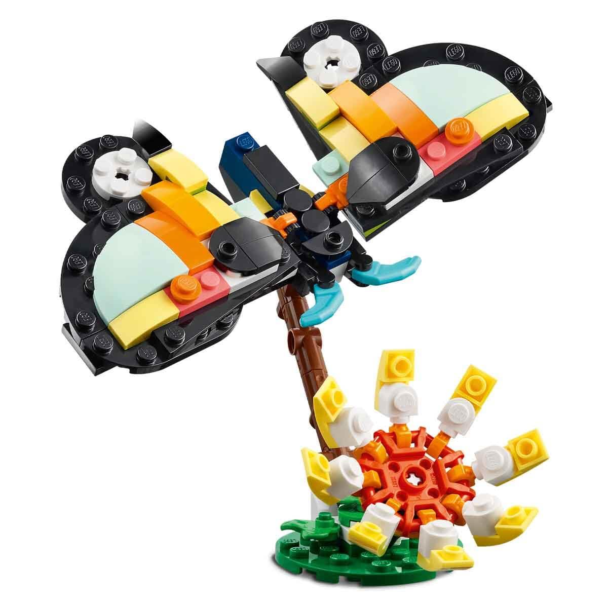 LEGO Creator 3-in-1 Wild Animals 31173 Tropical Toucan – Creative Building Toy for Kids 7+