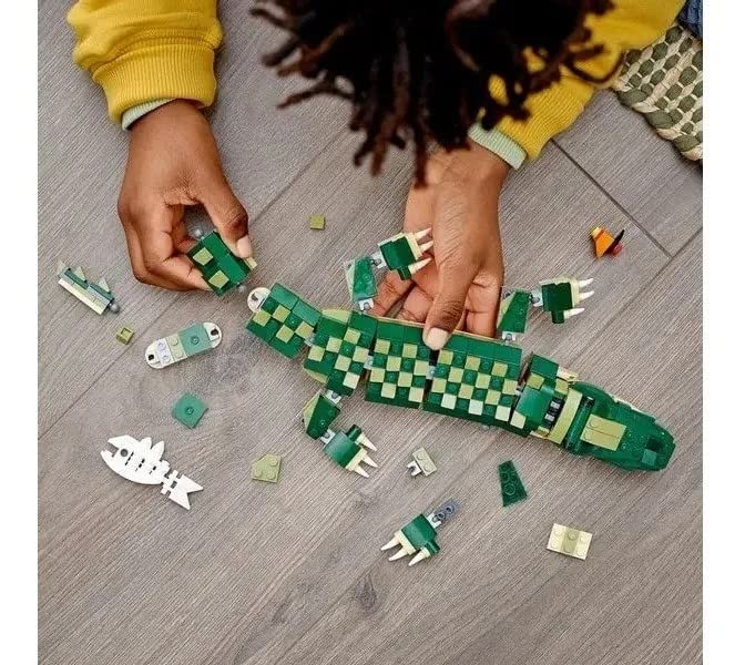 LEGO Creator 3-in-1 Crocodile 31121 Building Toy – 454 Pieces