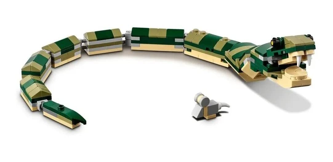 LEGO Creator 3-in-1 Crocodile 31121 Building Toy – 454 Pieces