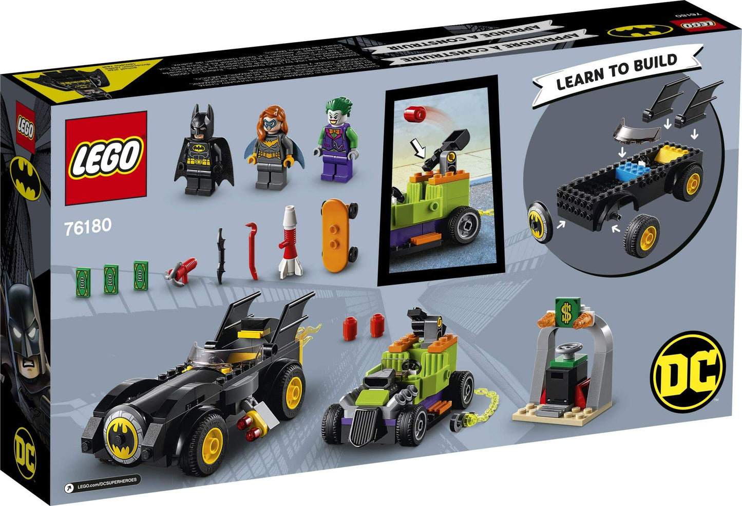 LEGO DC Batman: Batman vs The Joker Batmobile Chase — Buildable Set for Ages 4+ (76180)