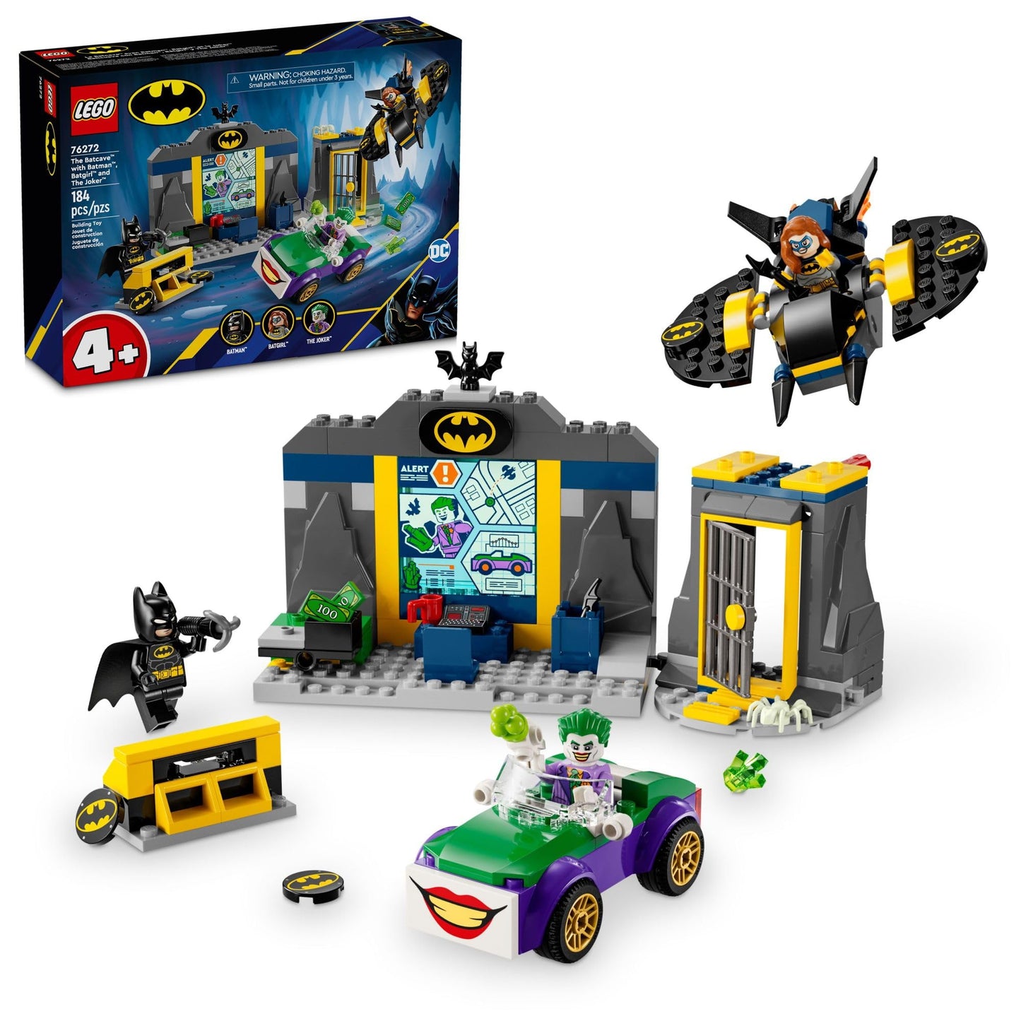 LEGO DC Batman Batcave 76272 – Batman, Batgirl & The Joker | 184 Pieces