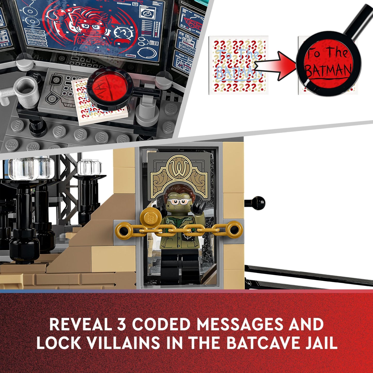 LEGO DC Batman Batcave: The Riddler Face-Off 76183 | 581-Piece Building Kit for Ages 8+