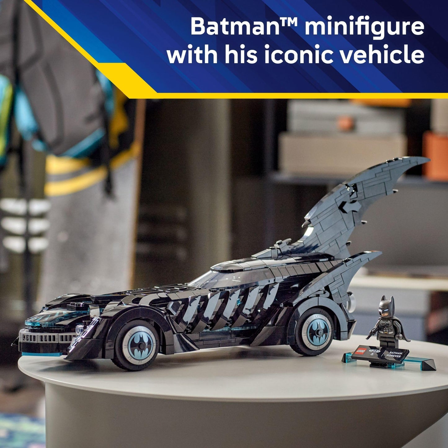 LEGO DC Batman Forever Batmobile 76304 – 909-Piece Building Toy with Minifigure