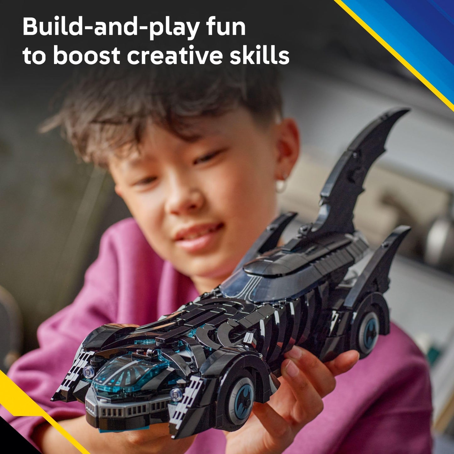 LEGO DC Batman Forever Batmobile 76304 – 909-Piece Building Toy with Minifigure