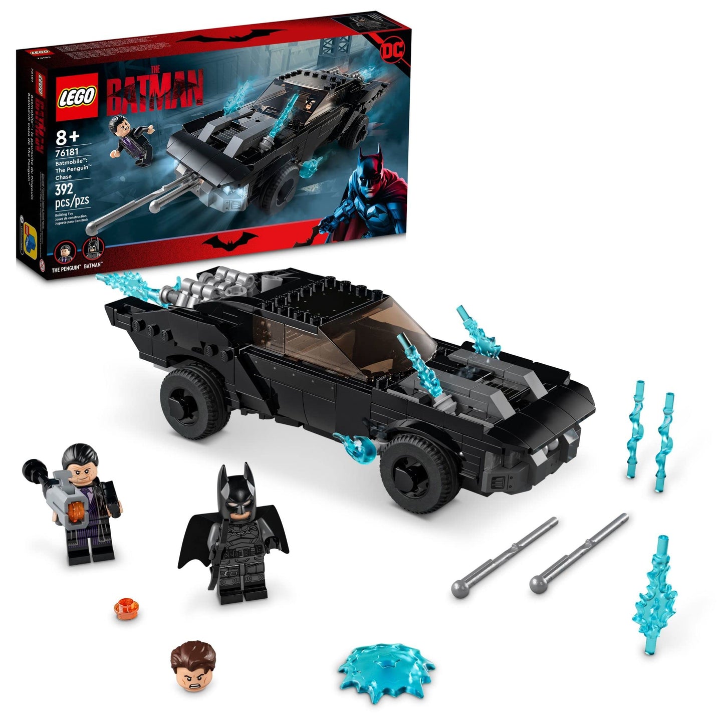 LEGO DC Batman Batmobile: The Penguin Chase 76181 – Batman & Penguin Minifigs | Gift Idea for Kids 8+