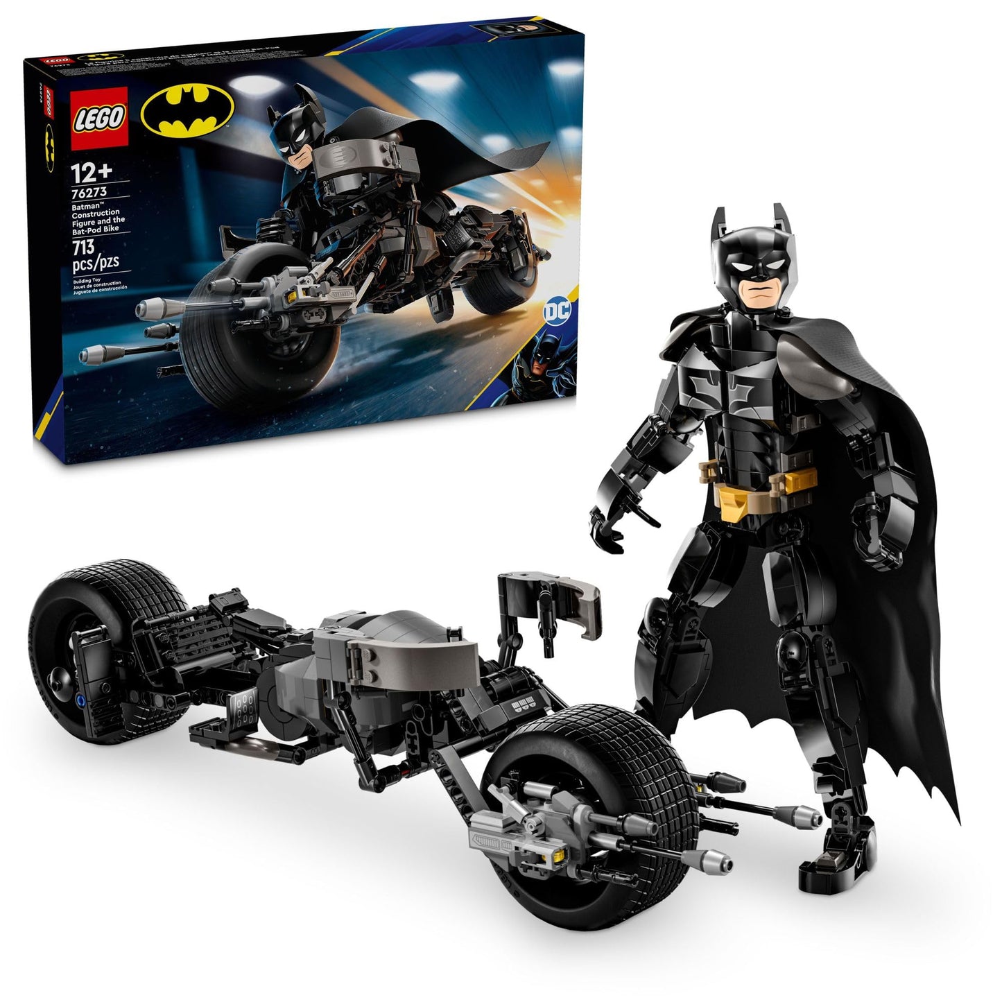 LEGO DC Batman: Batman Construction Figure & Bat-Pod Bike (76273)