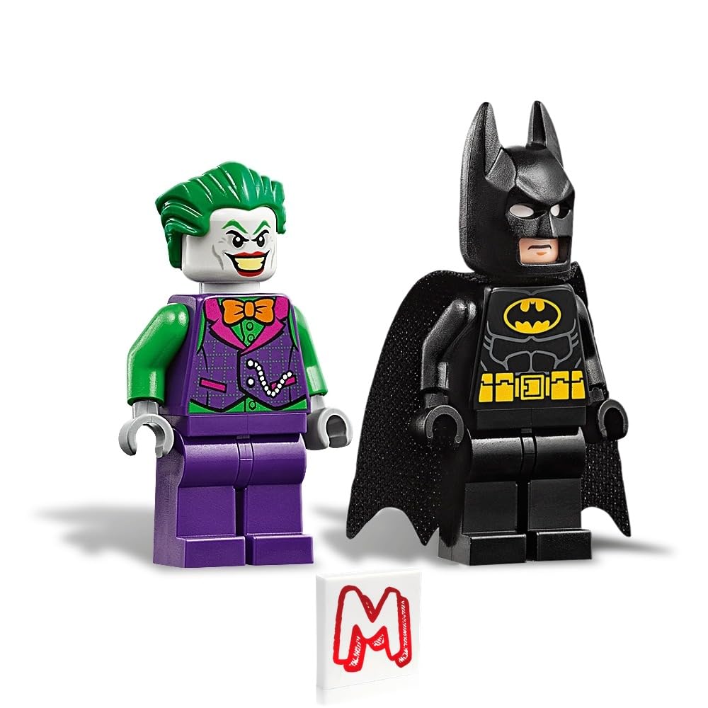 LEGO DC Batman Minifigure Combo — Batman with Batcape & Batarang, Joker with Orange Bow Tie
