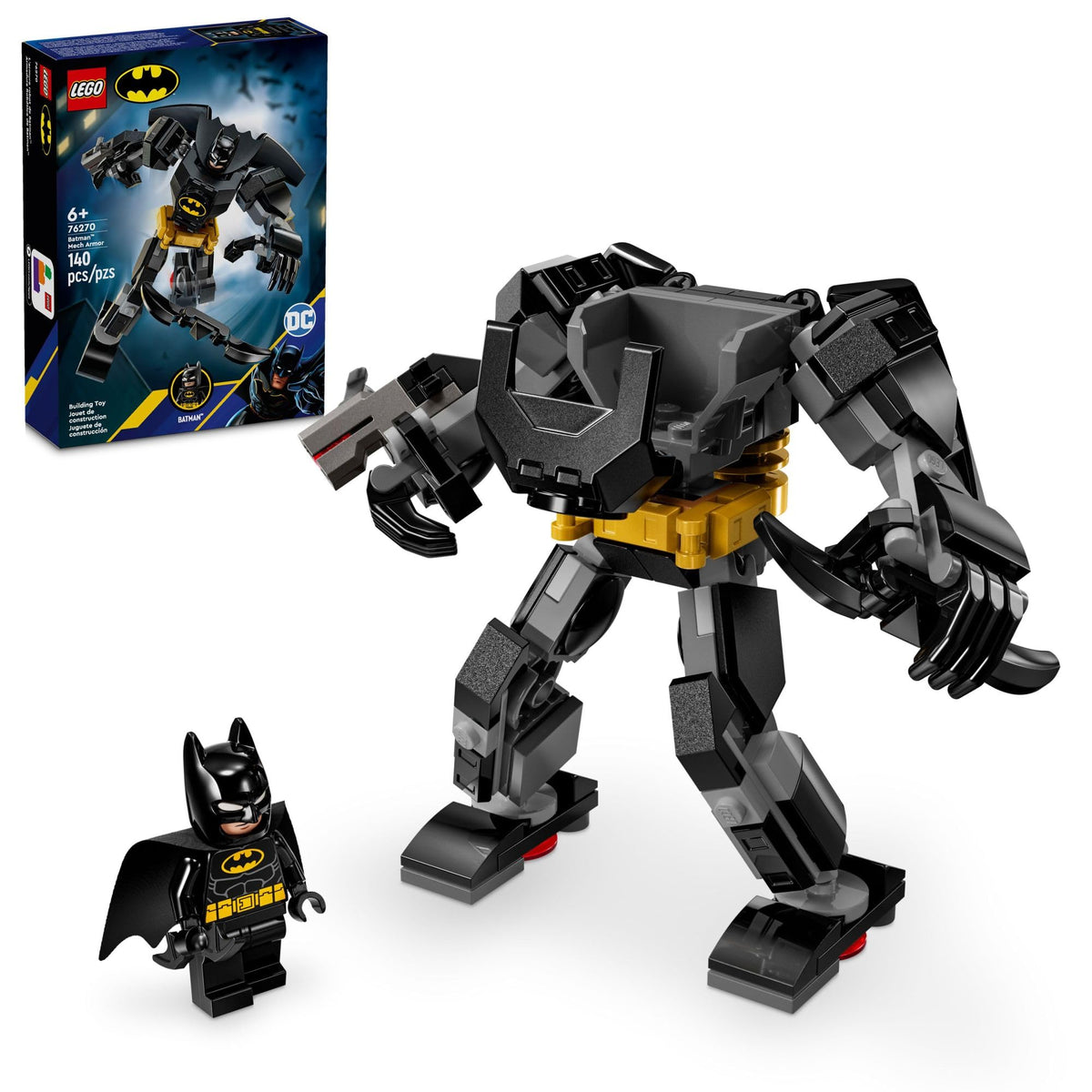 LEGO DC Batman: Batman Mech Armor 76270 – Collectible Mech Toy with Minifigure