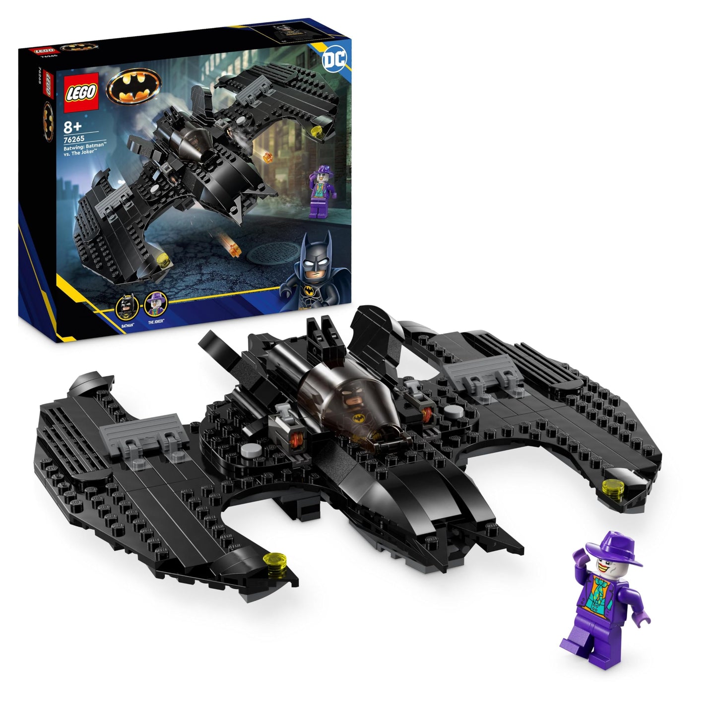 LEGO DC Batwing 76265: Batman vs Joker – 1989 Movie Plane with 2 Minifigs