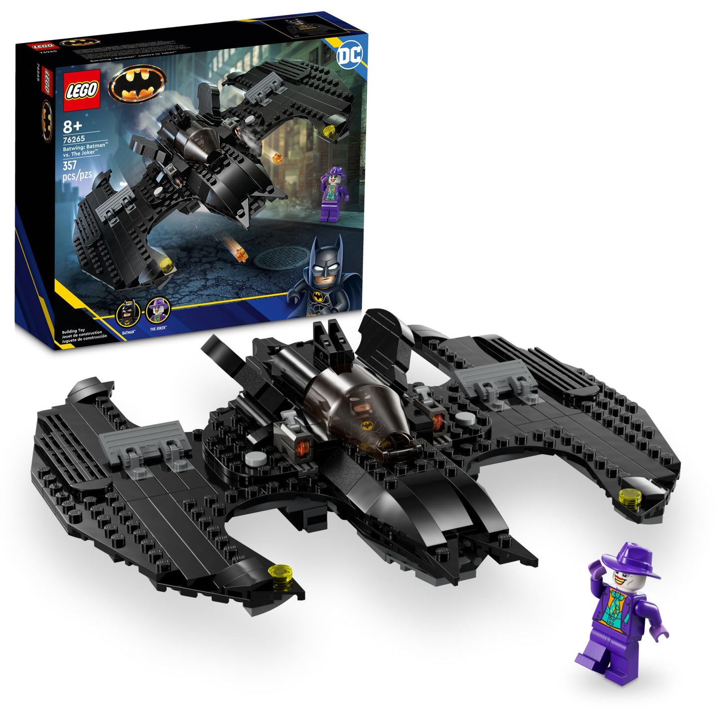 LEGO DC Batwing 76265: Batman vs The Joker – DC Super Hero Playset for Ages 8+