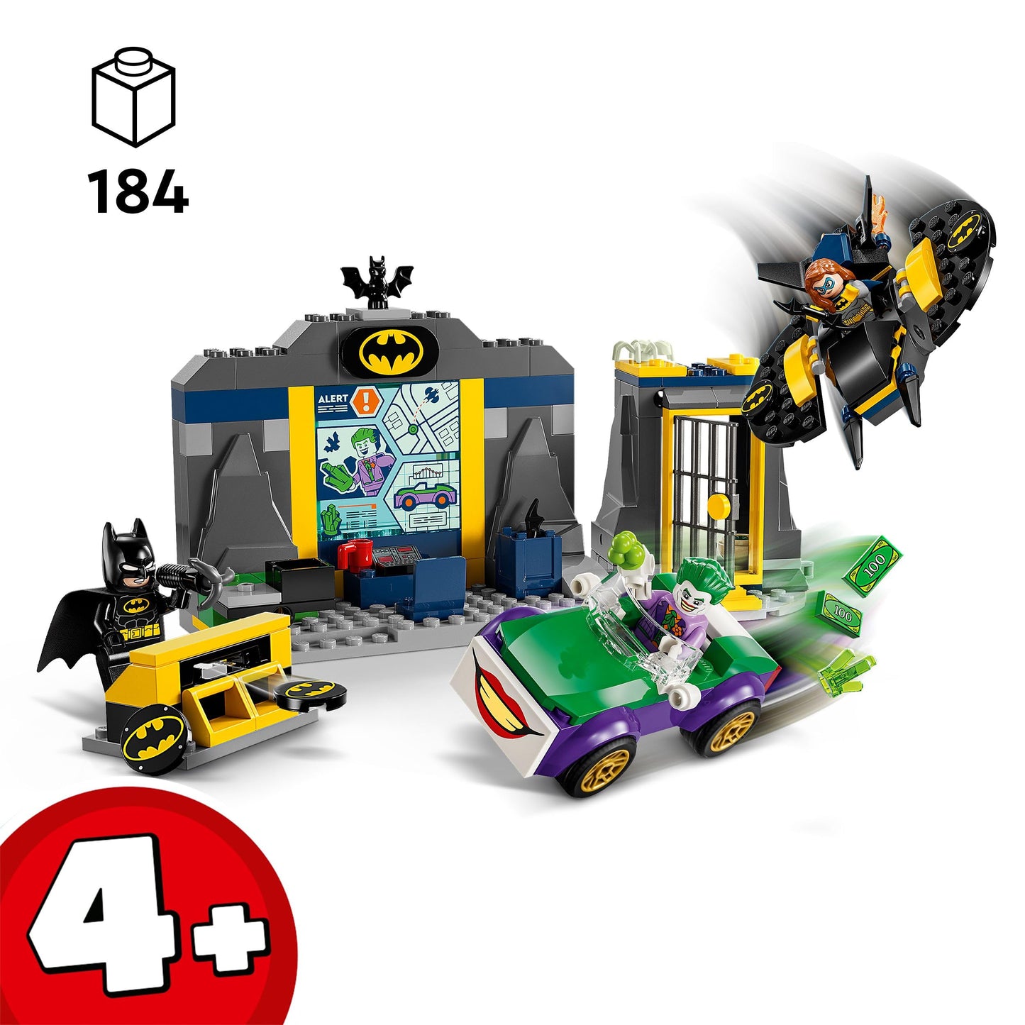 LEGO DC Super Heroes Batcave 76272 – Batman, Batgirl & The Joker | 4+ Building Toy