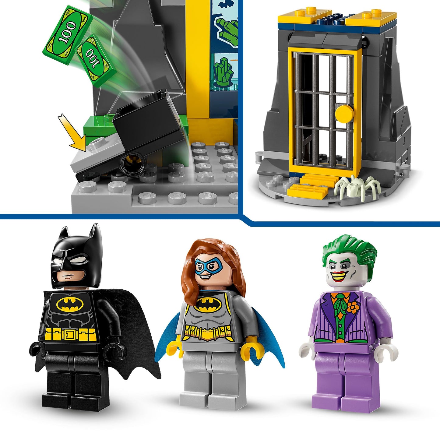 LEGO DC Super Heroes Batcave 76272 – Batman, Batgirl & The Joker | 4+ Building Toy