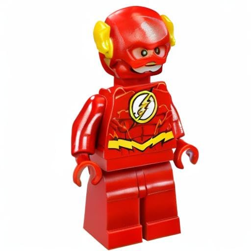 LEGO DC Comics Super Heroes Justice League Flash Gold Outline Minifigure 76098
