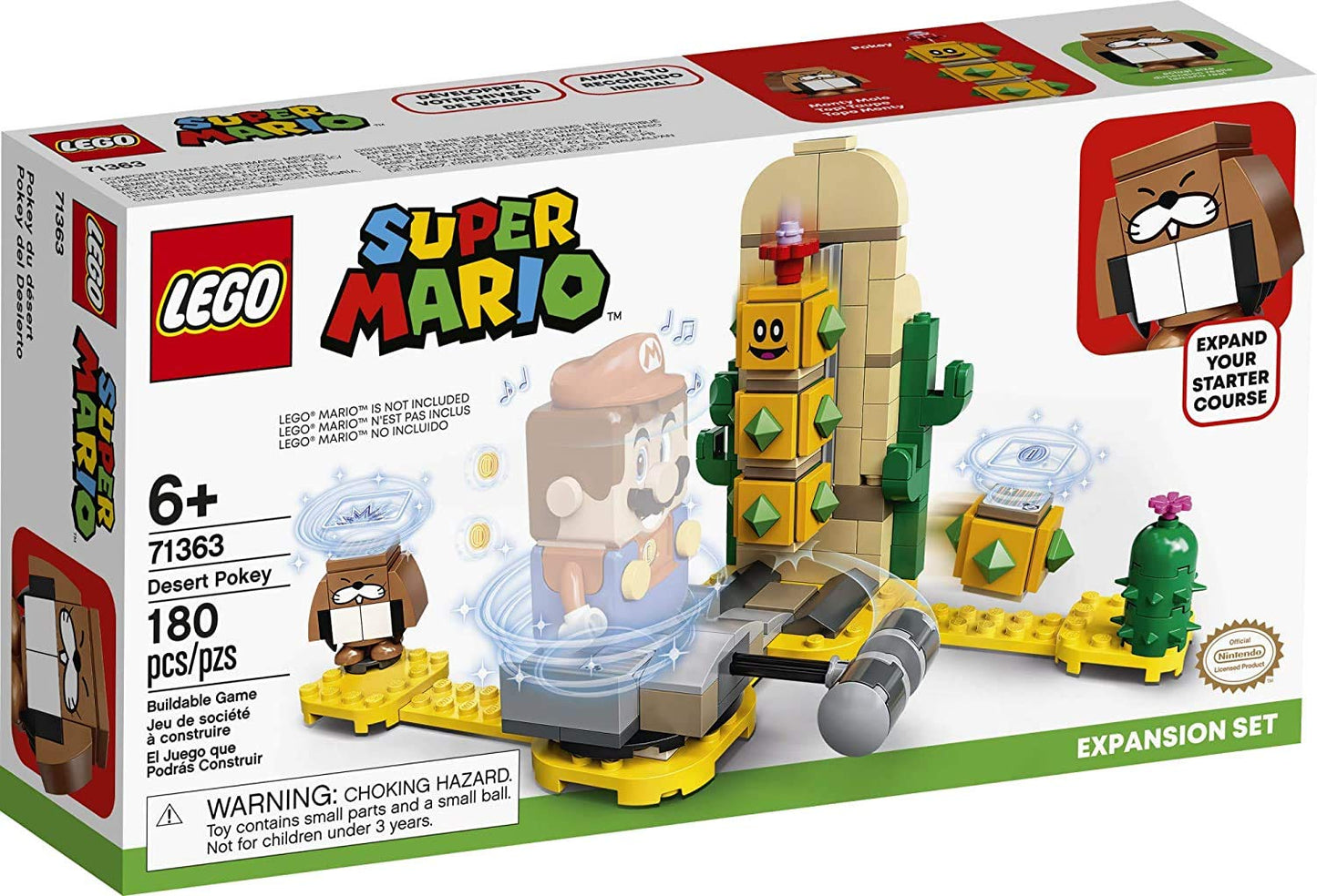 LEGO Super Mario Desert Pokey Expansion Set 71363 – Creative Desert Challenge for The Adventures with Mario Starter Course