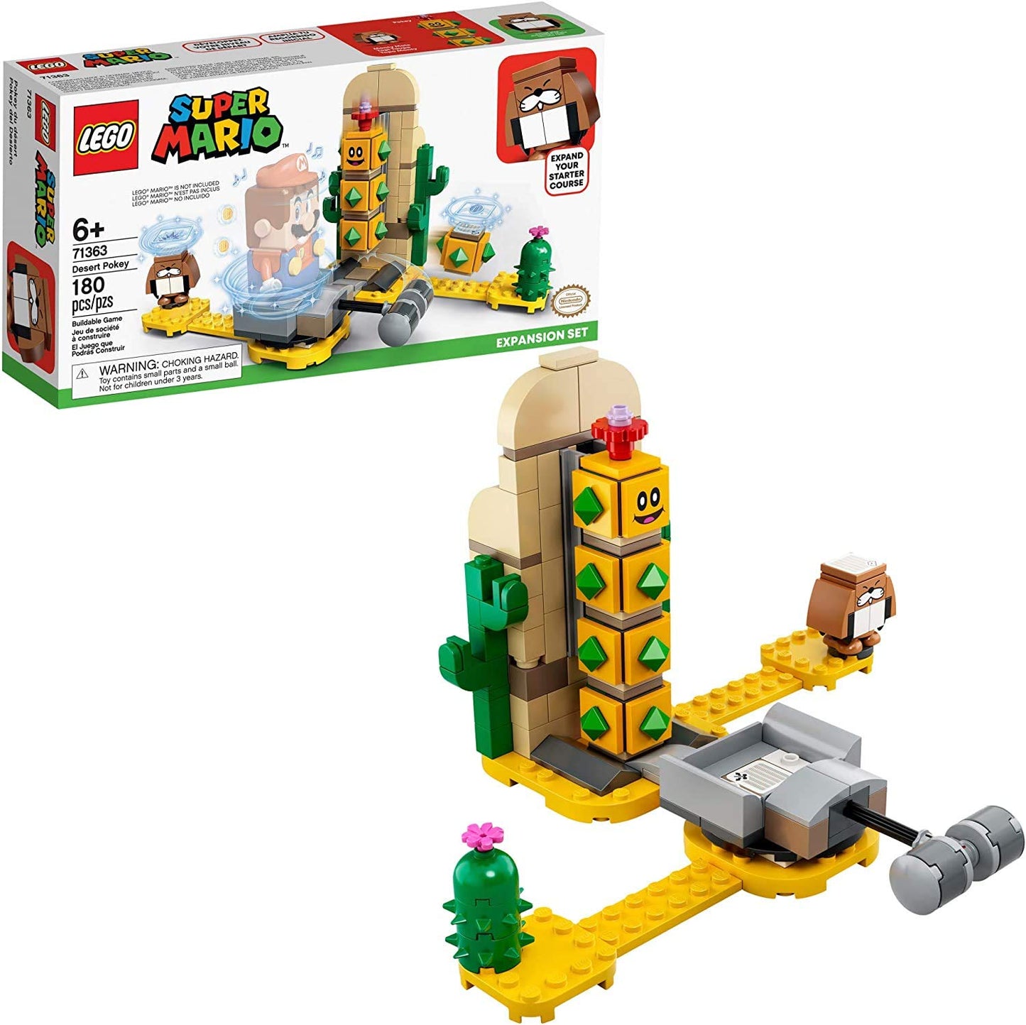 LEGO Super Mario Desert Pokey Expansion Set 71363 – Creative Desert Challenge for The Adventures with Mario Starter Course