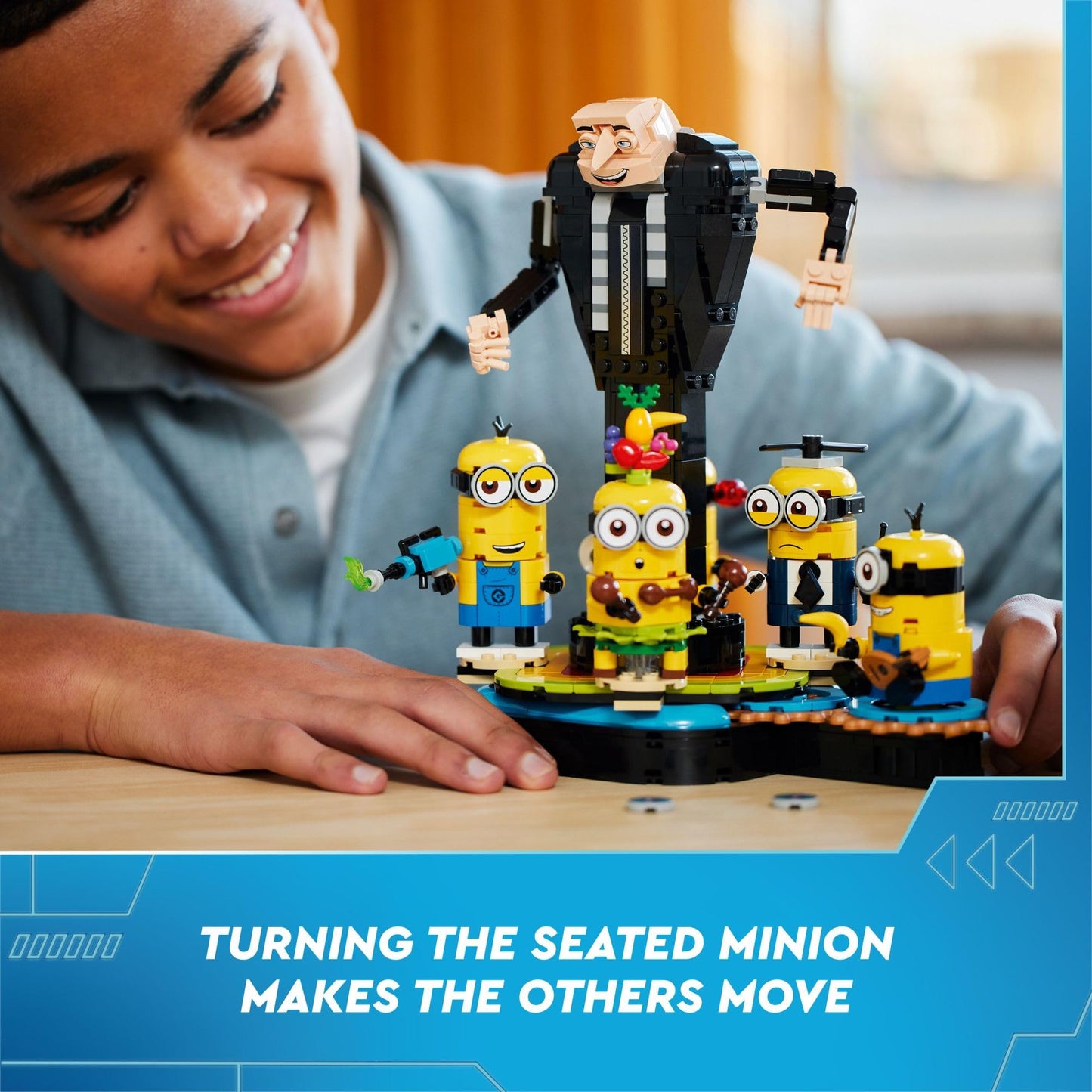 LEGO Despicable Me 4 Gru & Minions Figure 75582 – Buildable Dancing Minions Toy