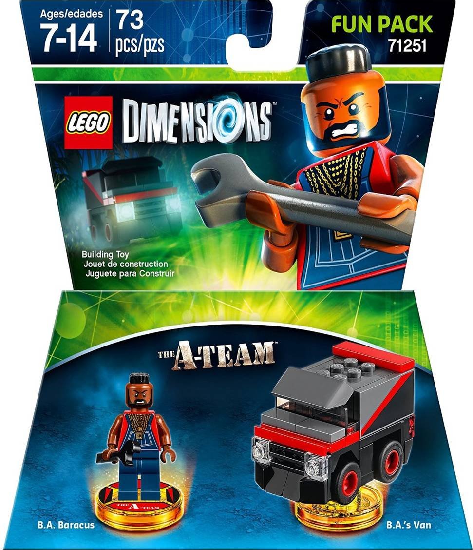 LEGO Dimensions B.A. Baracus Fun Pack – Not Machine Specific | A-Team Hero & 3-in-1 Vehicle