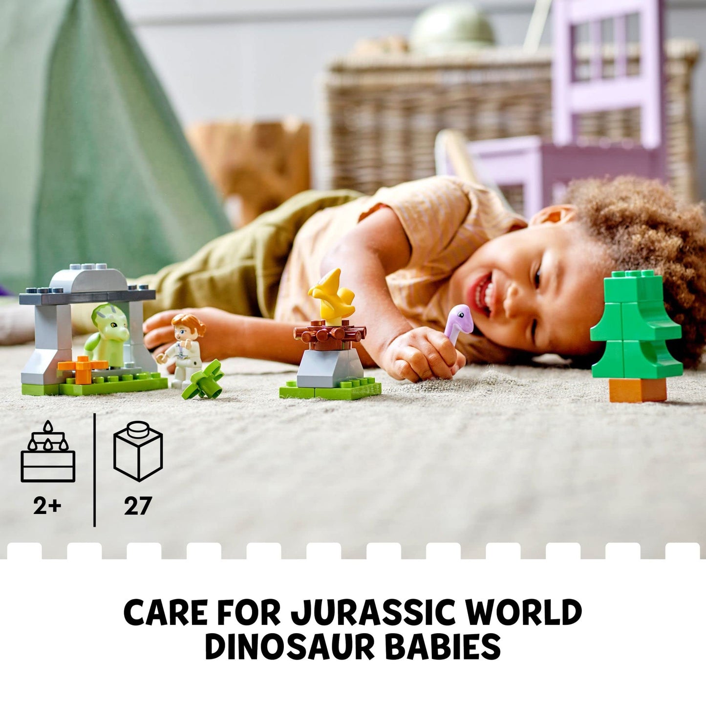 LEGO DUPLO Jurassic World Dinosaur Nursery 10938 – Baby Dinosaurs & Claire Dearing | For Toddlers 2+