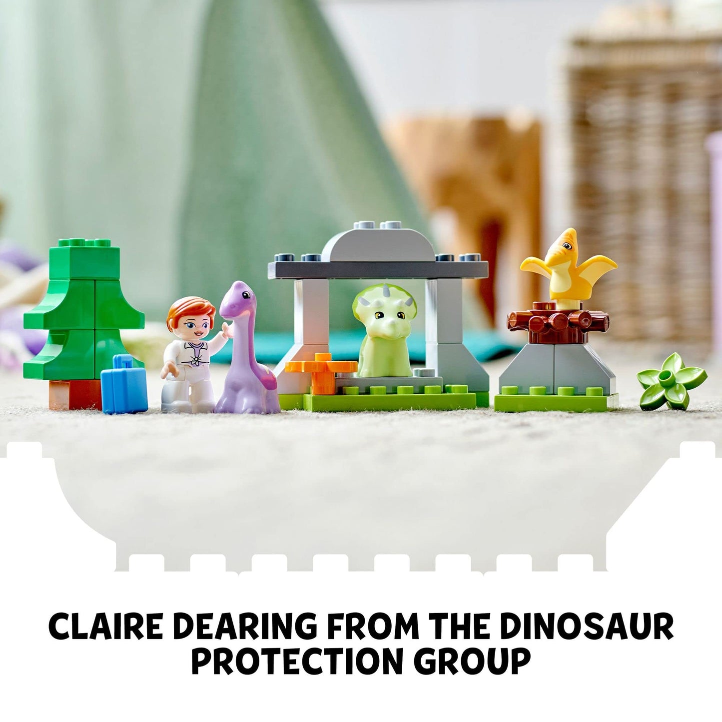 LEGO DUPLO Jurassic World Dinosaur Nursery 10938 – Baby Dinosaurs & Claire Dearing | For Toddlers 2+