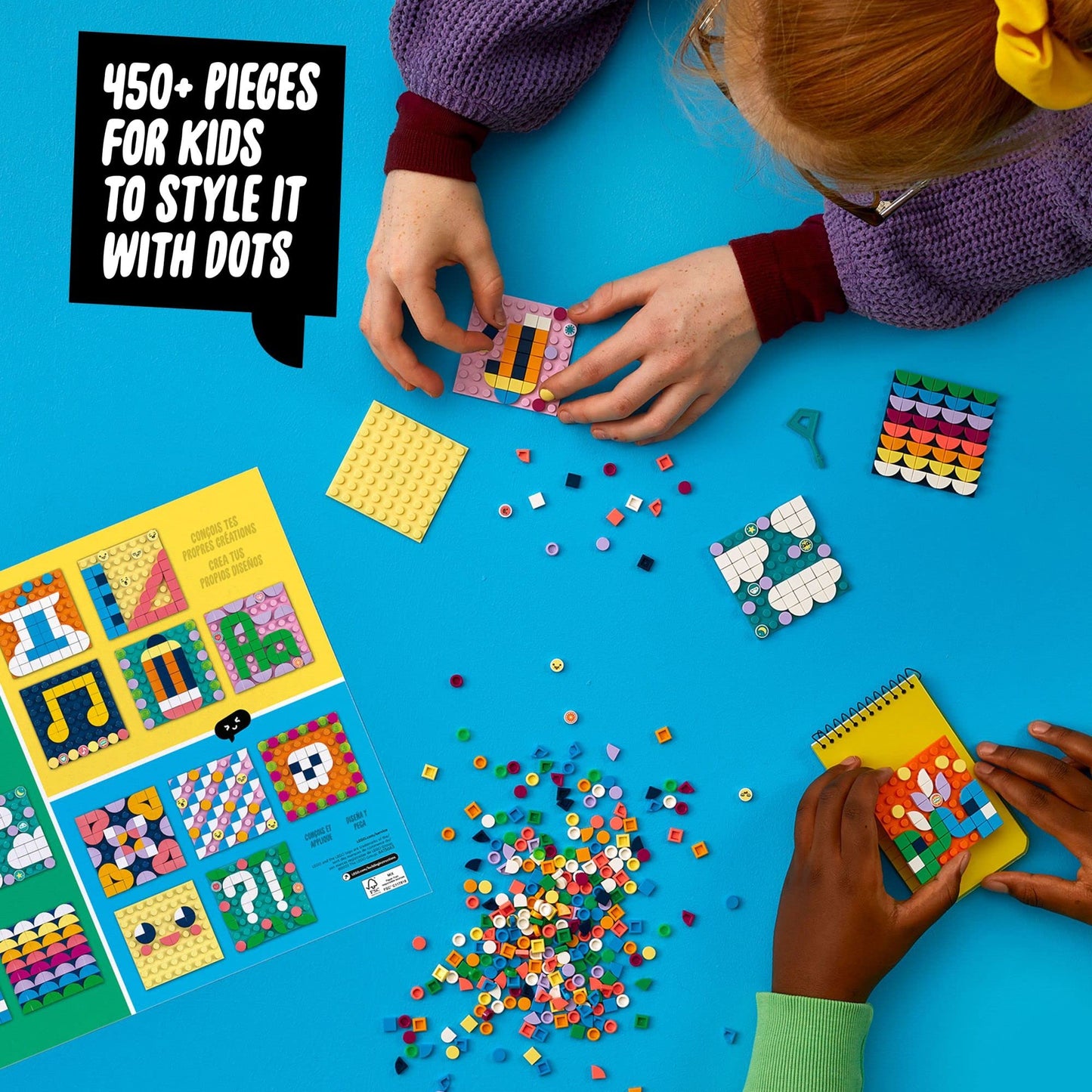 LEGO DOTS Adhesive Patches Mega Pack 41957 – 5-in-1 Mosaic Kit for Notebooks & More
