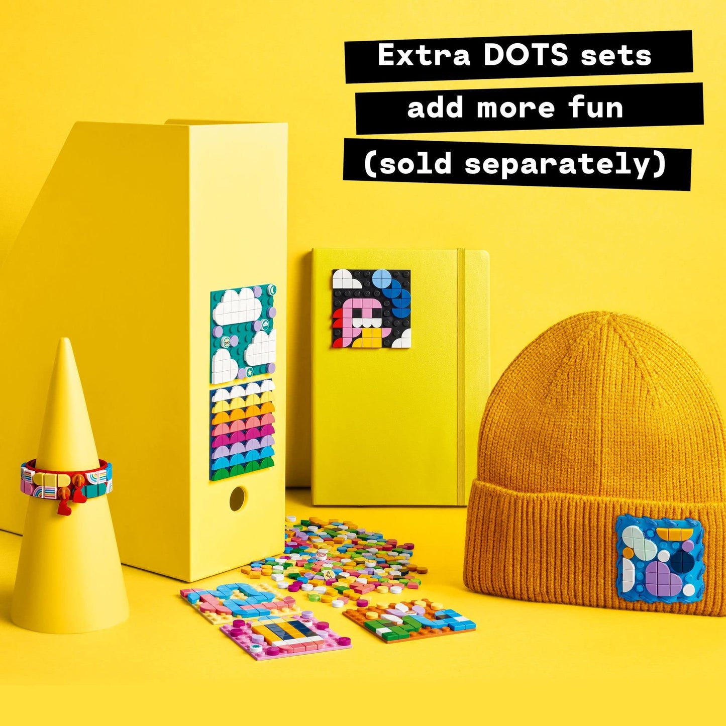 LEGO DOTS Adhesive Patches Mega Pack 41957 – 5-in-1 Mosaic Kit for Notebooks & More