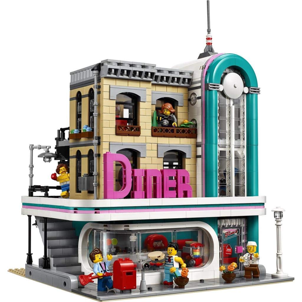LEGO Creator Expert Downtown Diner 10260 Building Kit | 2,480-Piece Model