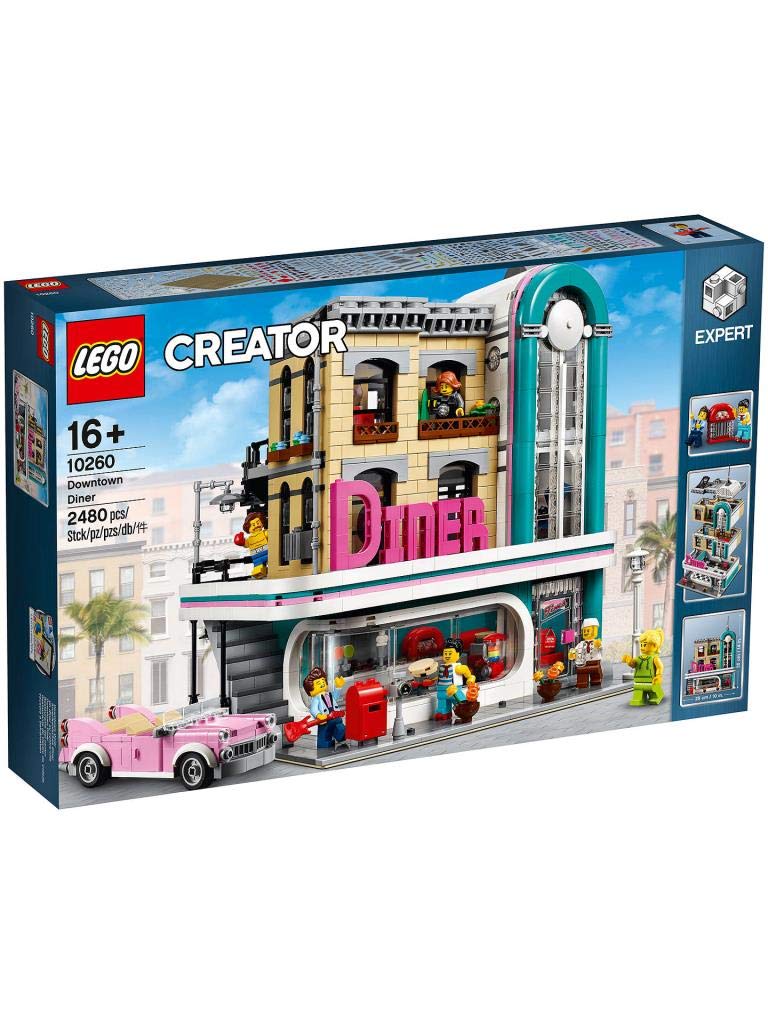 LEGO Creator Expert Downtown Diner 10260 Building Kit | 2,480-Piece Model