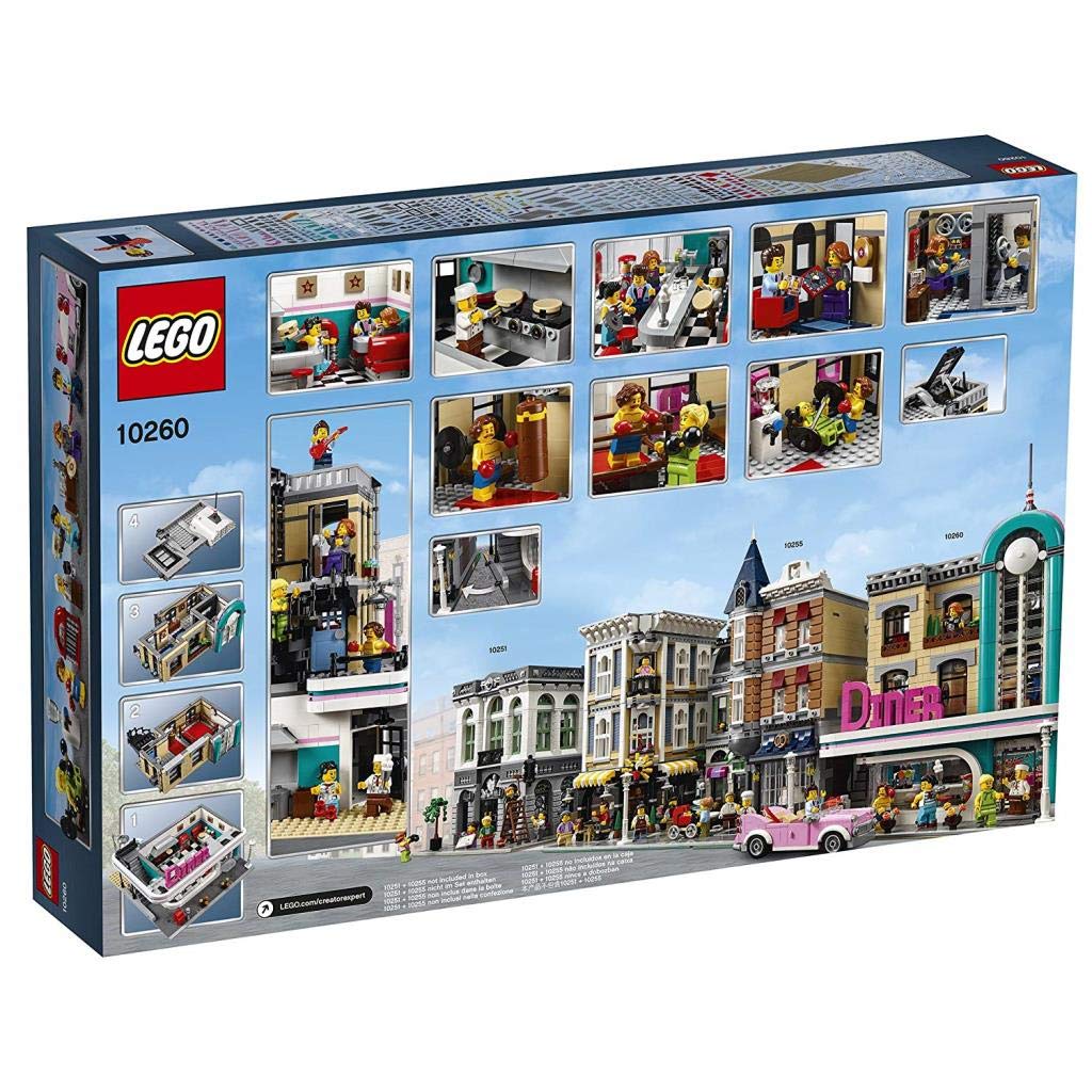 LEGO Creator Expert Downtown Diner 10260 Building Kit | 2,480-Piece Model