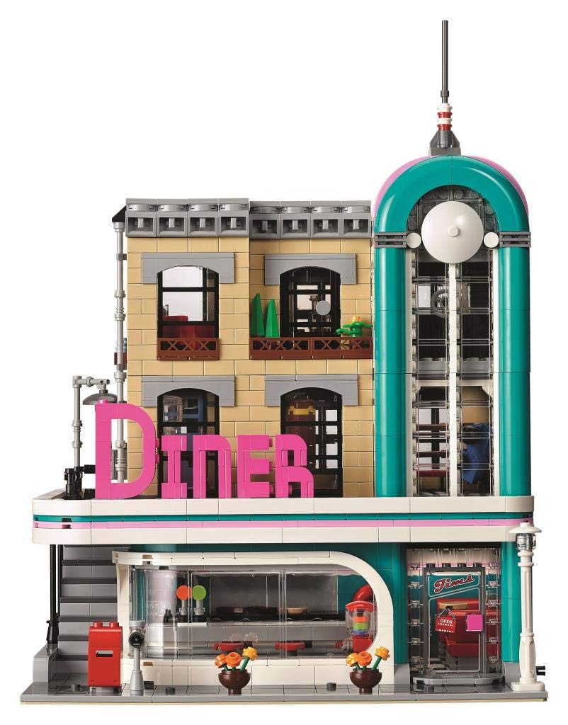 LEGO Creator Expert Downtown Diner 10260 Building Kit | 2,480-Piece Model