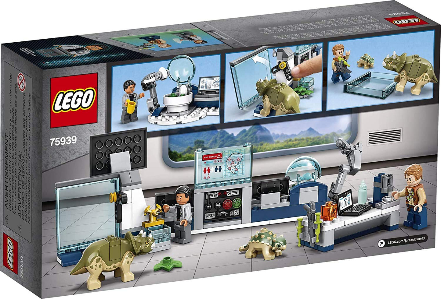 LEGO Jurassic World Dr. Wu's Lab: Baby Dinosaurs Breakout 75939 – 164-Piece Building Kit with Owen Grady