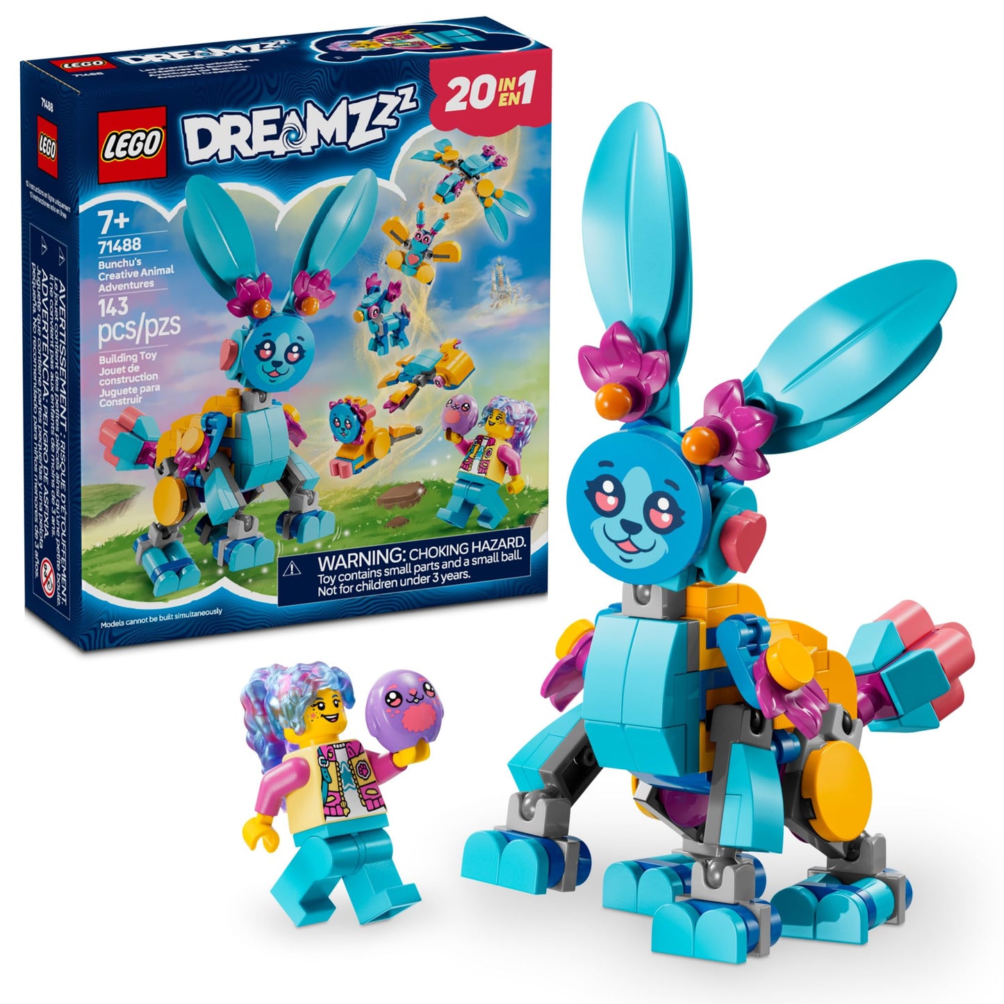 LEGO DREAMZzz Bunchu’s Creative Animal Adventures – 71488 | 20 Builds, Izzie Minifigure
