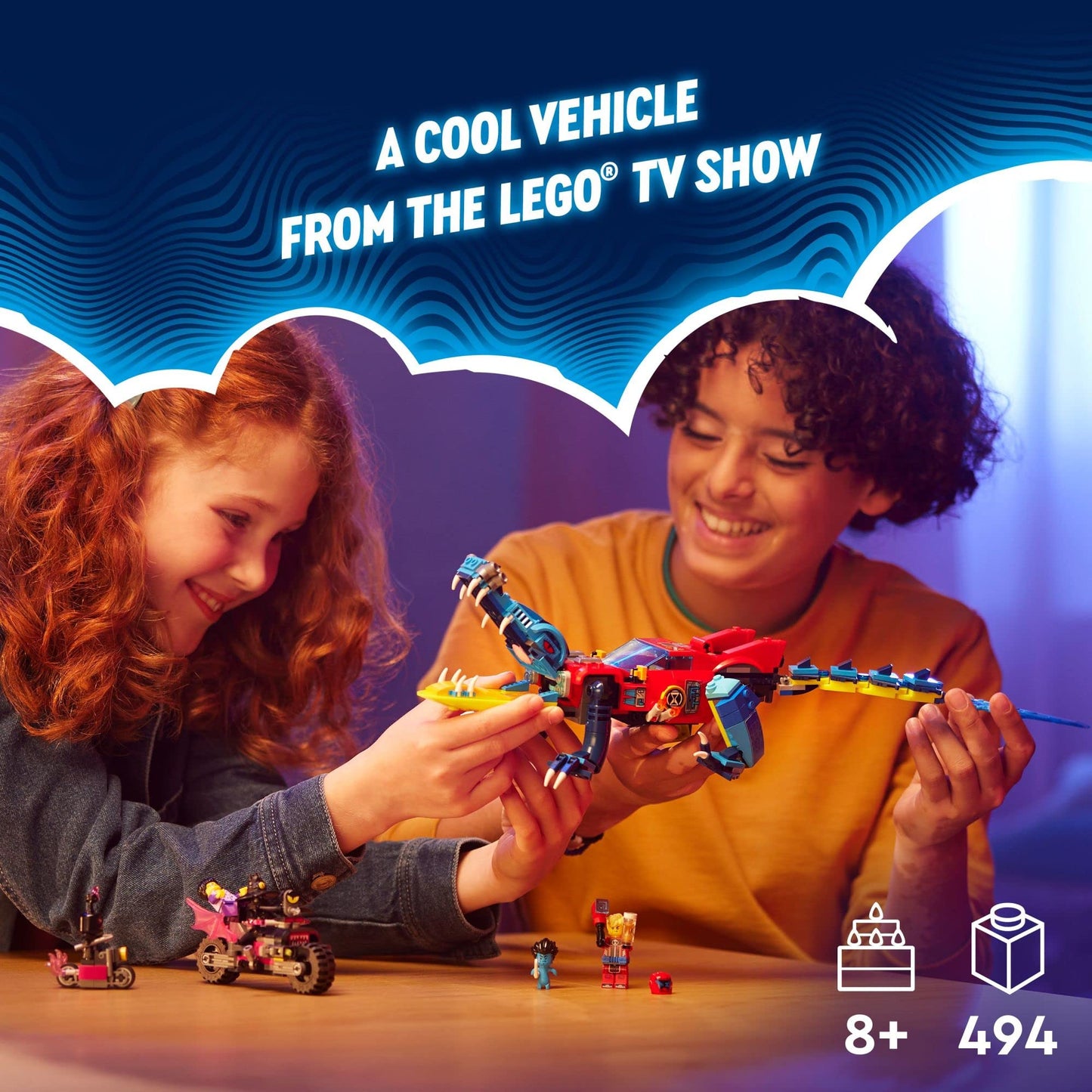 LEGO DREAMZzz Crocodile Car 71458 Building Toy Set – 2-in-1 Off-Roader & Mini-Boat (8+)
