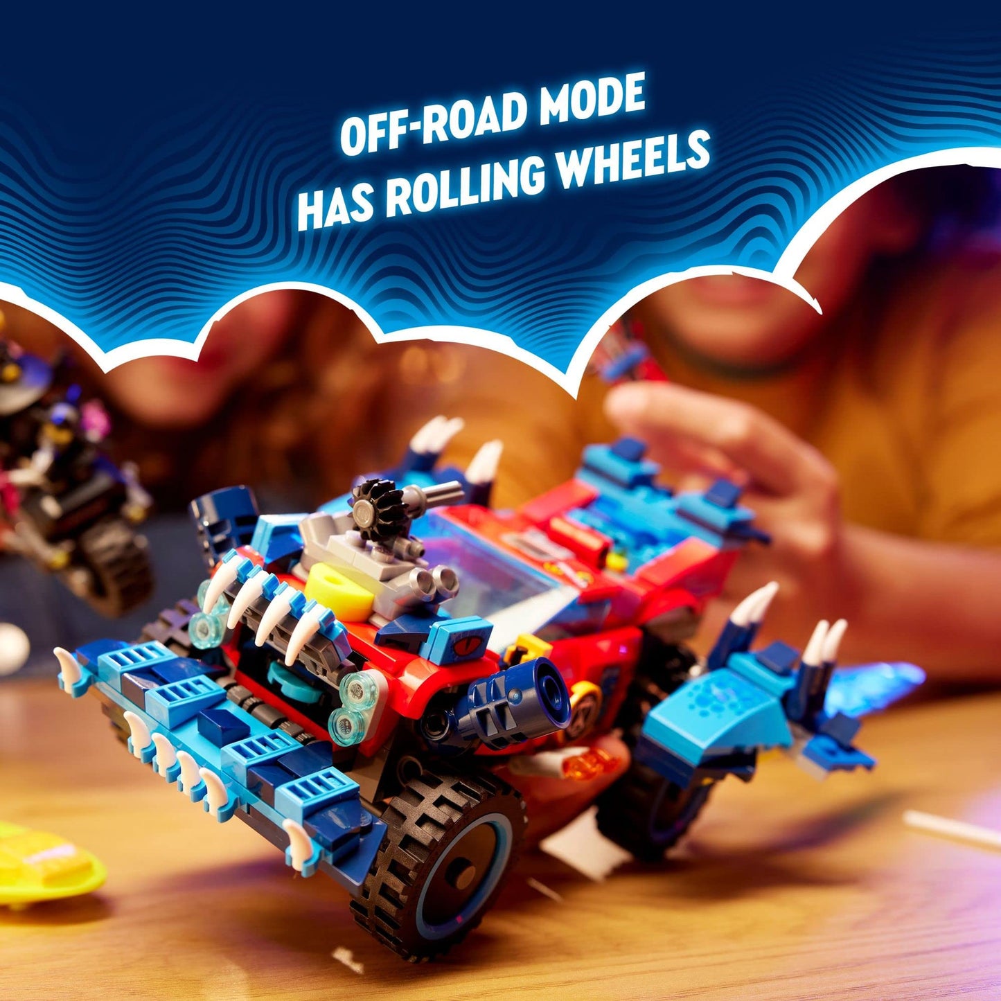 LEGO DREAMZzz Crocodile Car 71458 Building Toy Set – 2-in-1 Off-Roader & Mini-Boat (8+)