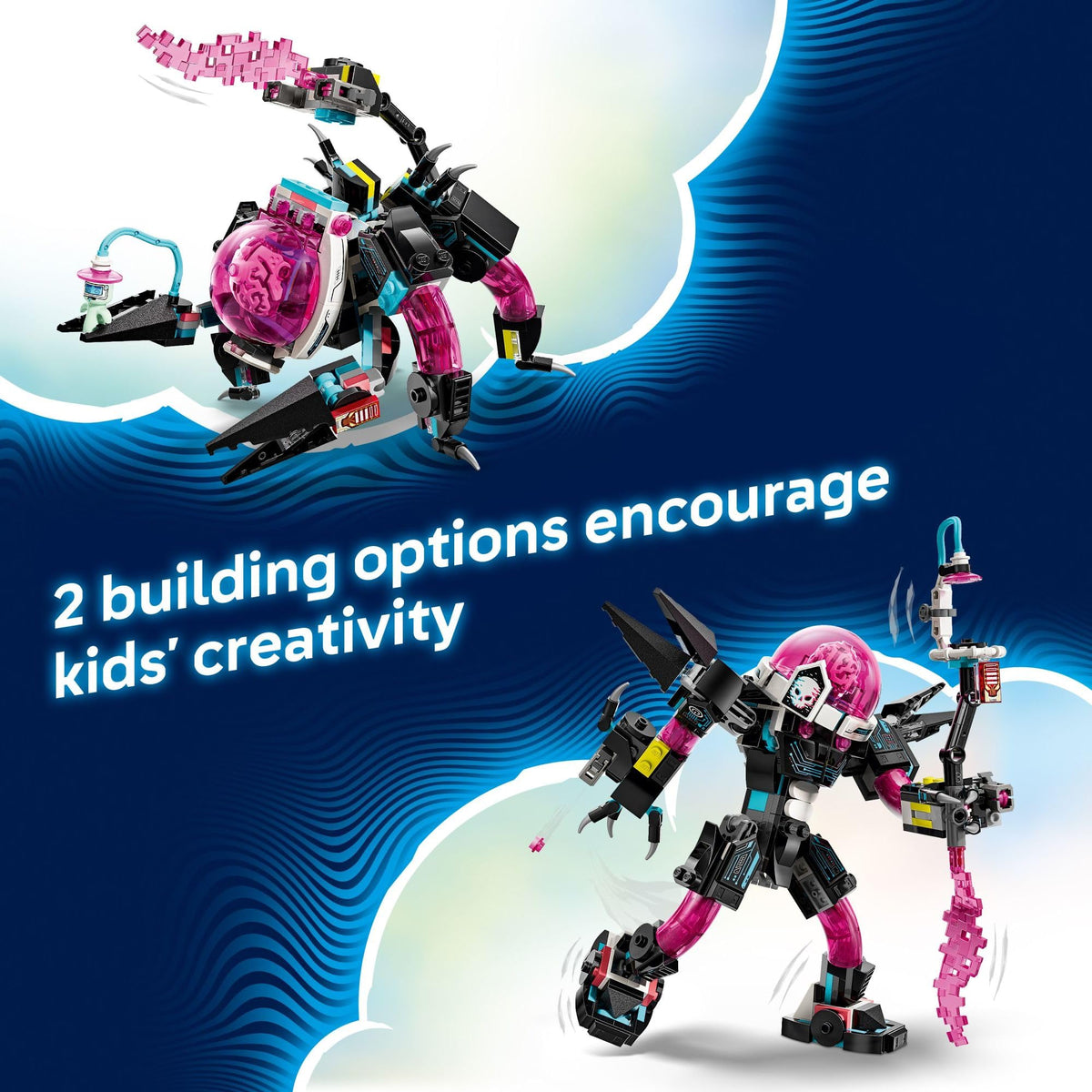 LEGO DREAMZzz Mateo vs. Cyber Brain Mech (71495) – 2-in-1 Build, 368 Pieces, Ages 8+