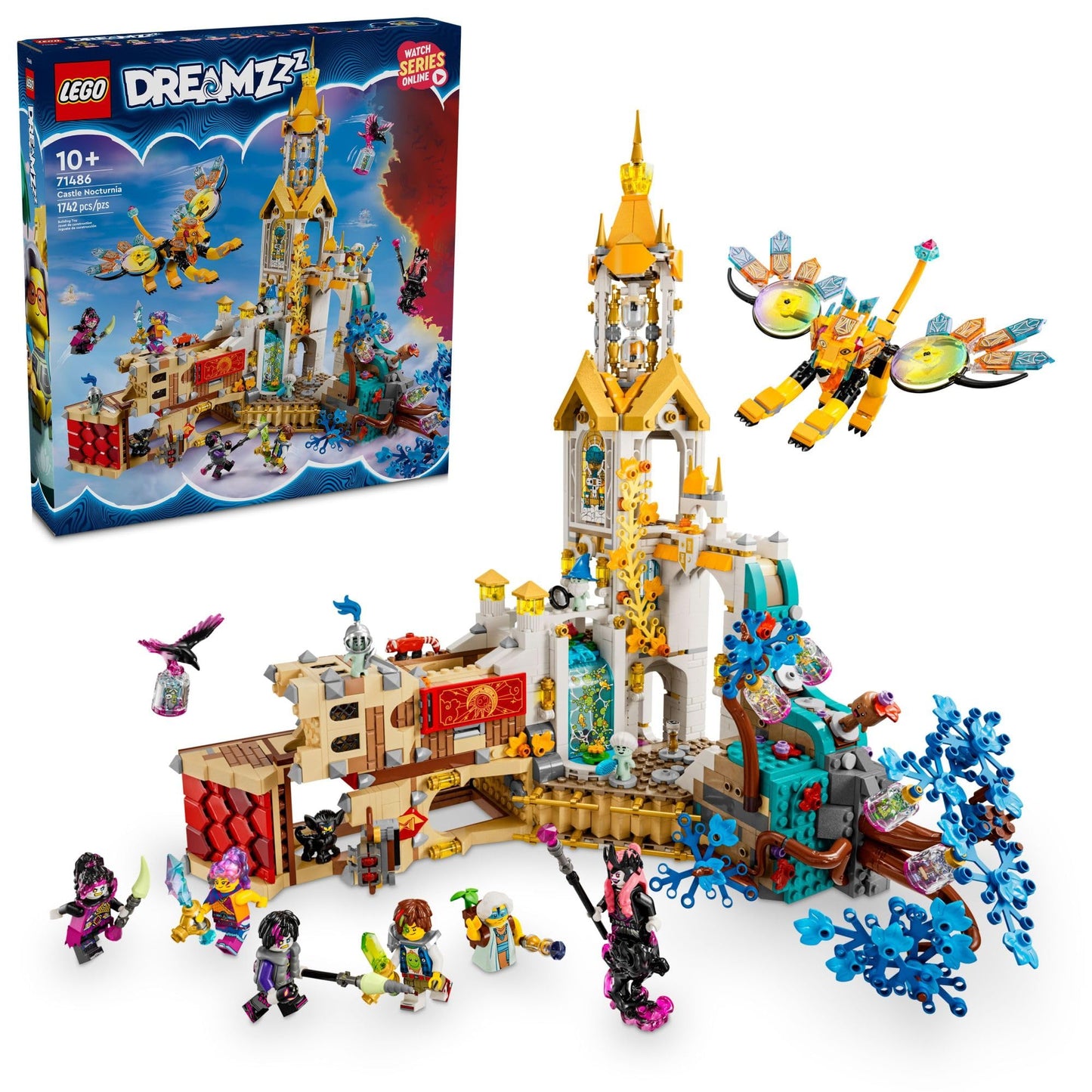 LEGO DREAMZzz Castle Nocturnia (71486) — 2 Building Modes, 6 Minifigures, Imaginative Storytelling