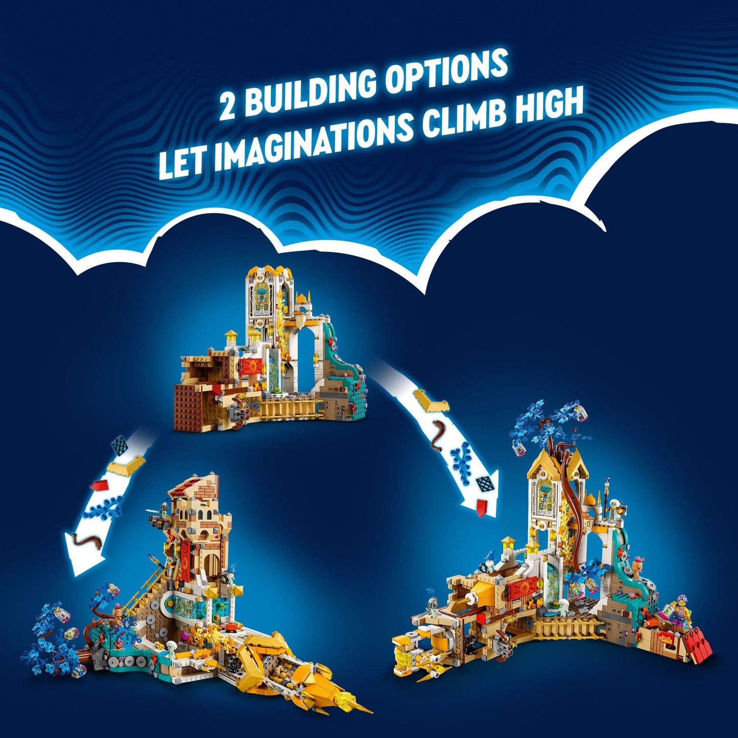 LEGO DREAMZzz Castle Nocturnia (71486) — 2 Building Modes, 6 Minifigures, Imaginative Storytelling