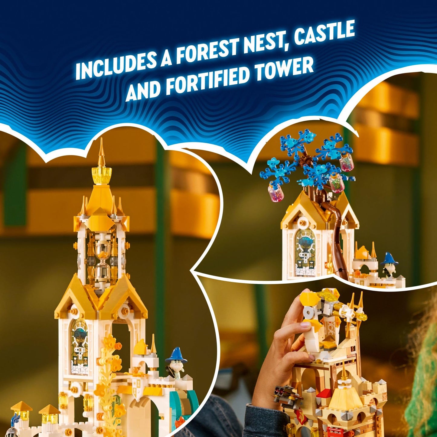 LEGO DREAMZzz Castle Nocturnia (71486) — 2 Building Modes, 6 Minifigures, Imaginative Storytelling