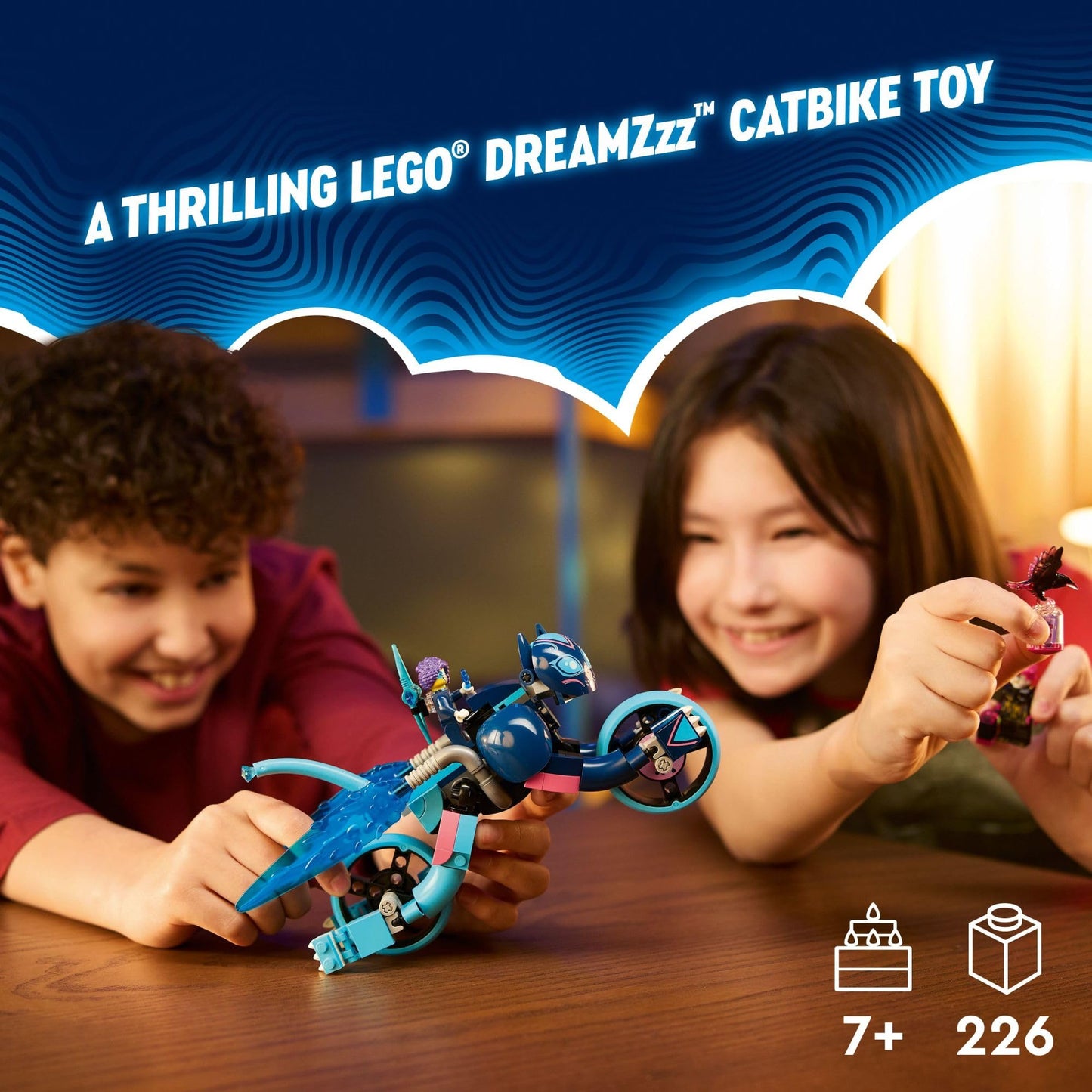 LEGO DREAMZzz Zoey’s Cat Motorcycle 71479 – 2 Minifigures, Rebuildable Catbike Toy