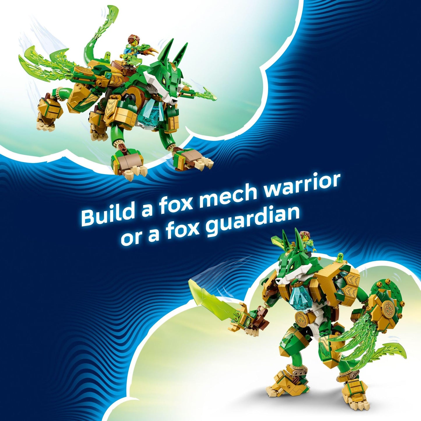 LEGO DREAMZzz Fox Guardian Mech 71508 – 2 Builds, 3 Minifigs, 883 Pieces