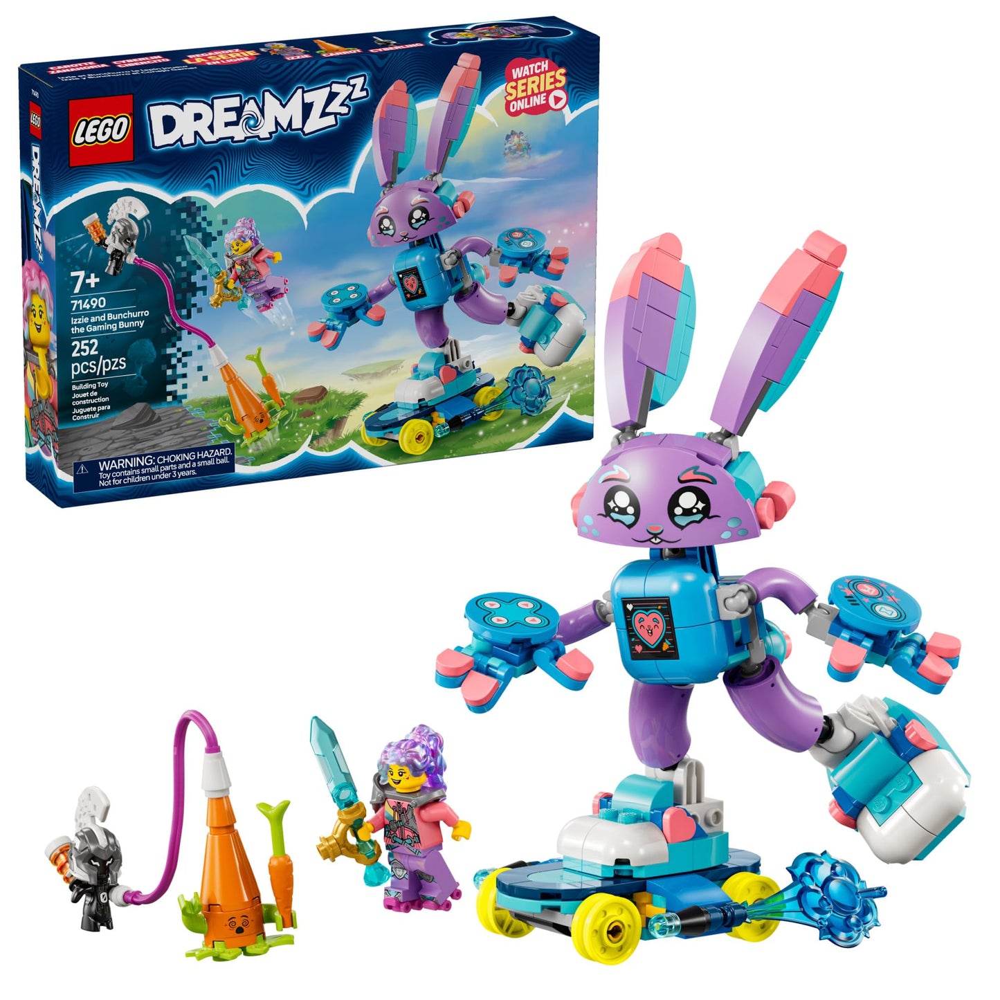 LEGO DREAMZzz Izzie & Bunchurro Gaming Bunny - 71490 | Fantasy Adventure Building Set for 7+