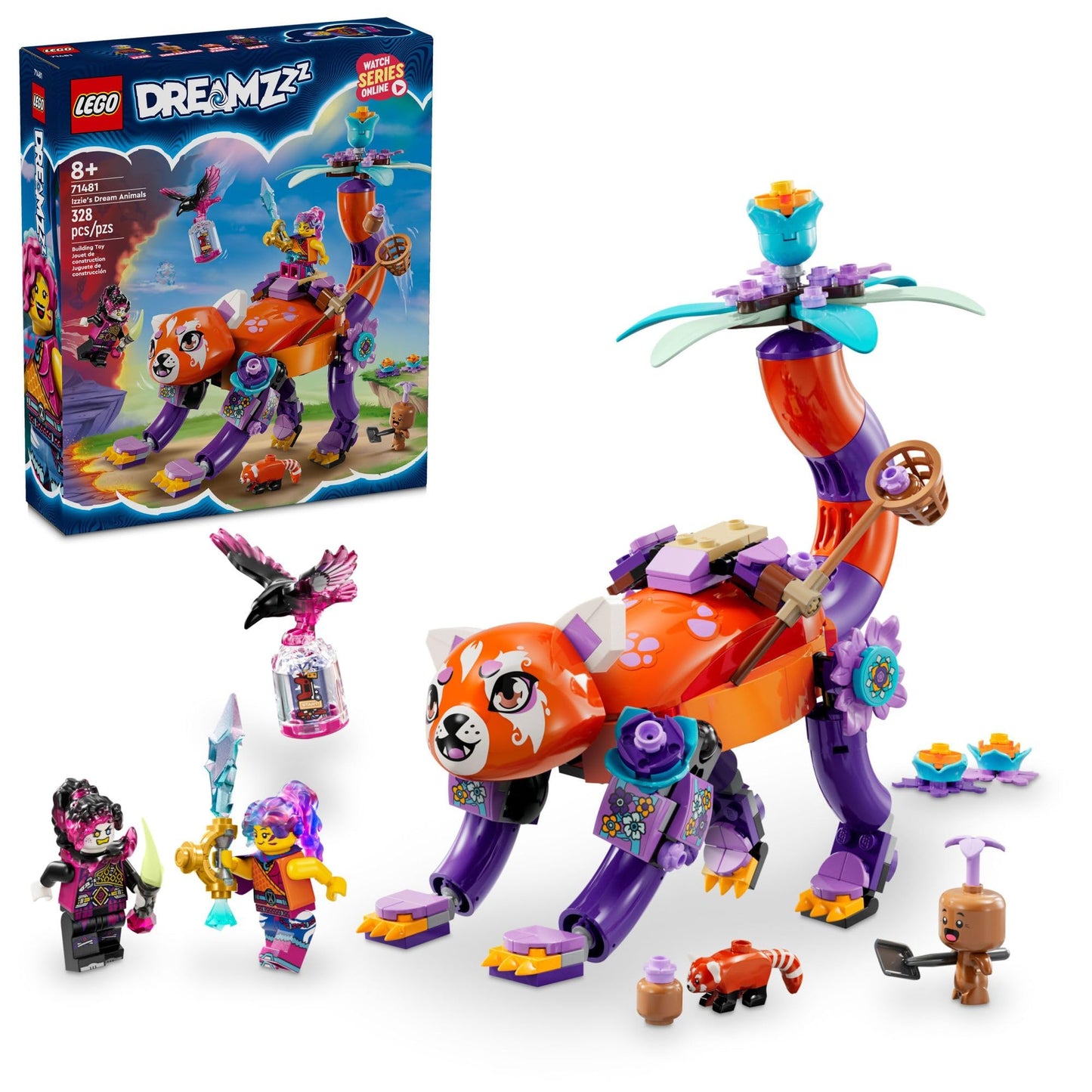 LEGO DREAMZzz Izzie’s Dream Animals (71481) – 328-Piece Building Toy for Kids 8+