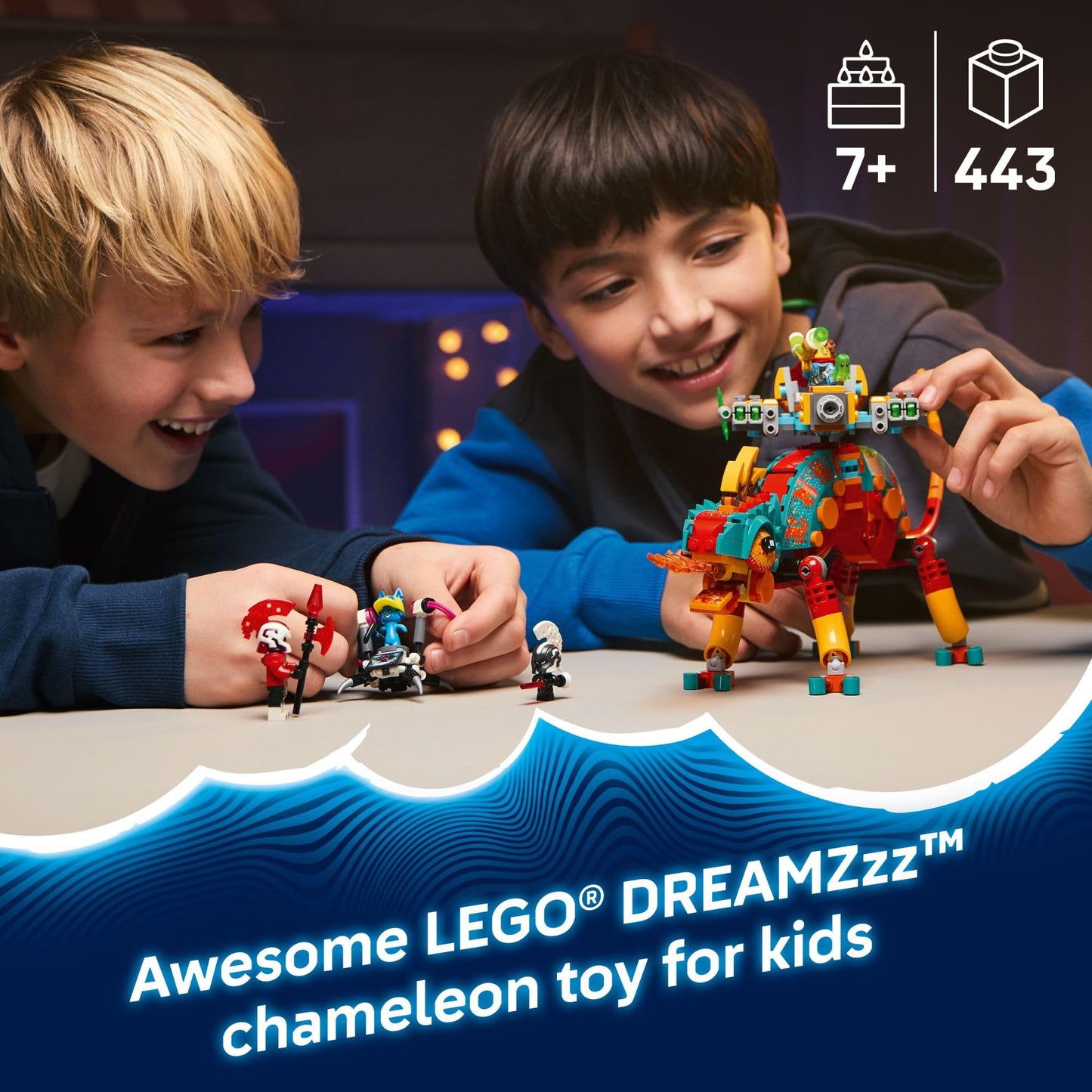 LEGO DREAMZzz Mateo’s Fire Chameleon (71492) – 2 Build Modes, 443 Pieces, Ages 7+